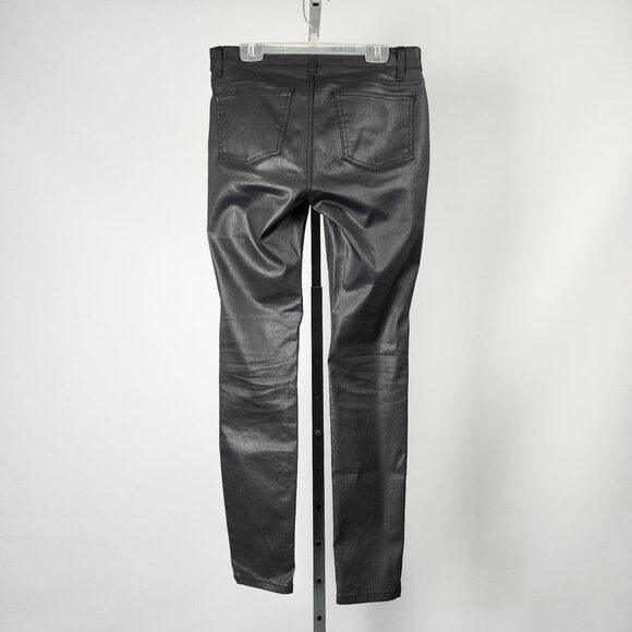 Eileen Fisher Black Metallic Straight Leg Pants Size 6 - Picture 5 of 8